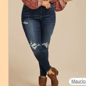 Maurices high rise skinny jeans Dark Blue 24 S
